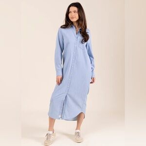 Le Marais Louisiana Denim Maxi Dress- Sz Small- NWT